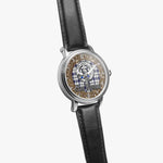 Scottish Hannay Celtic CIrcle Silver Automatic Watch Size 46mm