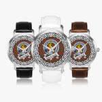 Mackintosh Scottish Clan Tartan Crest Badge Silver Automatic Watch Size 46mm