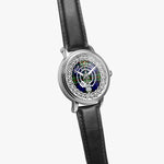 Scottish Kirkpatrick Clan tartan crest Silver Automatic Watch Size 46mm