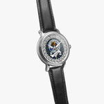Graham Scottish Clan Tartan Crest Badge Silver Automatic Watch Size 46mm