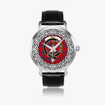 Rait Scottish Clan Tartan Crest Badge Silver Automatic Watch Size 46mm