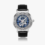 MacNeill Of Barra Scottish Clan Tartan Crest Badge Silver Automatic Watch Size 46mm