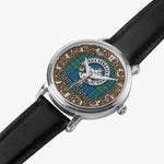 Scottish Lockhart Celtic Circle Silver Automatic Watch Size 46mm