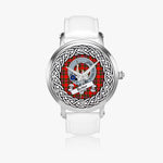 Butter Scottish Clan Tartan Crest Badge Silver Automatic Watch Size 46mm