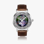 Scottish Blair Clan Tartan Badge Silver Automatic Watch Size 46mm