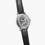 Buchanan Scottish Clan Tartan Crest Badge Silver Automatic Watch Size 46mm