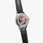 Ramsay Scottish Clan Tartan Crest Badge Silver Automatic Watch Size 46mm