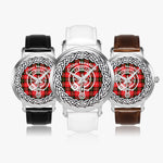 Scottish Nesbitt Clan Tartan Crest Badge Silver Automatic Watch Size 46mm