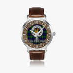 Scottish MacThomas Celtic Circle Silver Automatic Watch Size 46mm