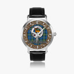 Scottish MacCorquodale Celtic Circle Silver Automatic Watch Size 46mm
