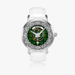 Kincaid Scottish Clan Tartan Crest Badge Silver Automatic Watch Size 46mm