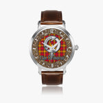 Scottish Scrymgeour Celtic Circle Silver Automatic Watch Size 46mm