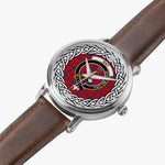 Rait Scottish Clan Tartan Crest Badge Silver Automatic Watch Size 46mm