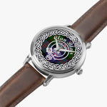 Scottish Blair Clan Tartan Badge Silver Automatic Watch Size 46mm