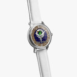 Scottish Crichton Celtic Circle Silver Automatic Watch Size 46mm