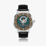 Scottish Shaw Celtic Circle Silver Automatic Watch Size 46mm