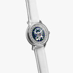Sempill Scottish Clan Tartan Crest Badge Silver Automatic Watch Size 46mm