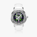 Finlayson Scottish Clan Tartan Crest Badge Silver Automatic Watch Size 46mm