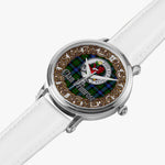 Scottish Primrose Celtic Circle Silver Automatic Watch Size 46mm
