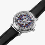 Spalding Scottish Clan Tartan Crest Badge Silver Automatic Watch Size 46mm
