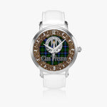 Scottish Preston Hunting Celtic Circle Silver Automatic Watch Size 46mm
