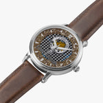 Scottish Gladstone Celtic Circle Silver Automatic Watch Size 46mm