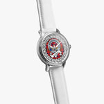 Lumsden Scottish Clan Tartan Crest Badge Silver Automatic Watch Size 46mm