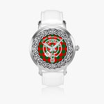 Scottish Moncreiffe Clan Tartan Crest Badge Silver Automatic Watch Size 46mm