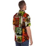 Men Hawaiian Shirt Boho Tropical Vintage Hawaiian Men Short Sleeve Shirt