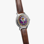 Scottish Wardlaw Celtic Ring Silver Automatic Watch Size 46mm