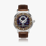 Scottish Rutherford Celtic Circle Silver Automatic Watch Size 46mm