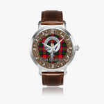 Scottish Charteris Celtic Circle Silver Automatic Watch Size 46mm