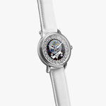 Nairn Scottish Clan Tartan Crest Badge Silver Automatic Watch Size 46mm