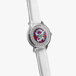 Anstruther Scottish Clan Tartan Crest Badge Silver Automatic Watch Size 46mm
