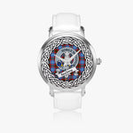 Spalding Scottish Clan Tartan Crest Badge Silver Automatic Watch Size 46mm