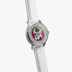 Hamilton Scottish Clan Tartan Crest Badge Silver Automatic Watch Size 46mm