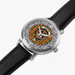 Baxter Scottish Clan Tartan Crest Badge Silver Automatic Watch Size 46mm