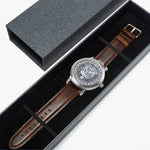 Scottish Tweedie Celtic Circle Silver Automatic Watch Size 46mm