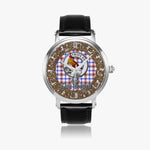 Scottish Boswell Celtic Circle Silver Automatic Watch Size 46mm
