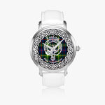 Finlay Scottish Clan Tartan Crest Badge Silver Automatic Watch Size 46mm