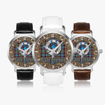 Scottish Stirling Celtic Ring Silver Automatic Watch Size 46mm