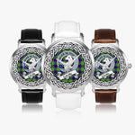 Scottish Cochrane Celtic Circle Silver Automatic Watch Size 46mm