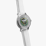 Whitelaw Scottish Clan Tartan Crest Badge Silver Automatic Watch Size 46mm