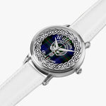 Williams Scottish Clan Tartan Crest Badge Silver Automatic Watch Size 46mm