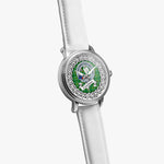 Cranstoun Scottish Clan Tartan Crest Badge Silver Automatic Watch Size 46mm