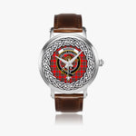 Binning (of Wallingford) Scottish Clan Tartan Crest Badge Silver Automatic Watch Size 46mm