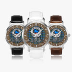 Scottish Weir Celtic Ring Silver Automatic Watch Size 46mm