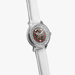 Hopkirk Scottish Clan Tartan Crest Badge Silver Automatic Watch Size 46mm