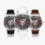 Clan Haig Crest & Tartan Knot Sterling Silver Unisex Automatic Watch (Silver) Size 46mm