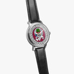 Hamilton Scottish Clan Tartan Crest Badge Silver Automatic Watch Size 46mm